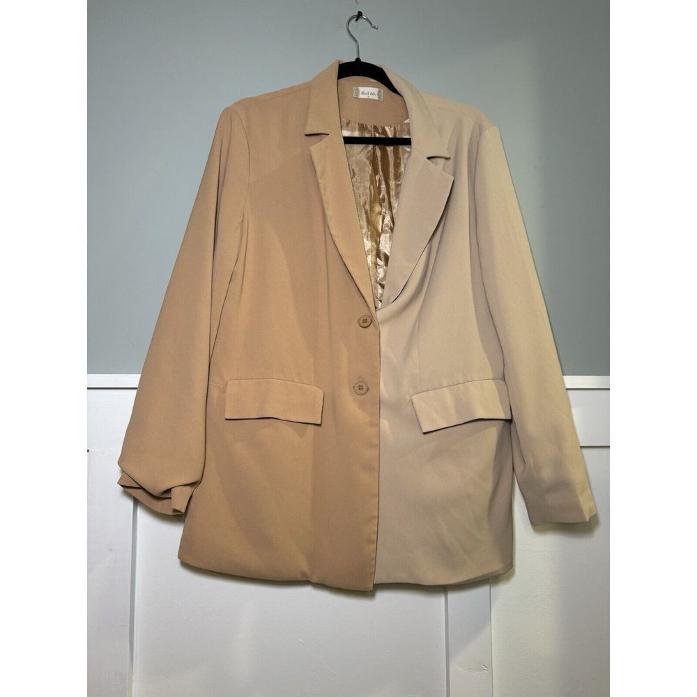 Altar'd State Blazer Jacket Adult Small‎ Tan Brown Casual Women Unique